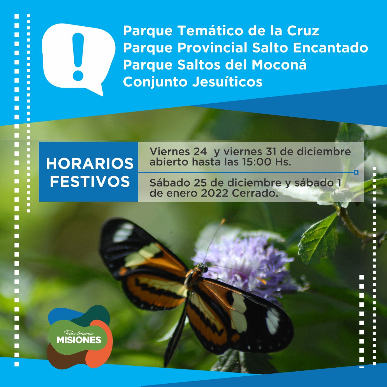 HORARIOS DIAS FESTIVOS