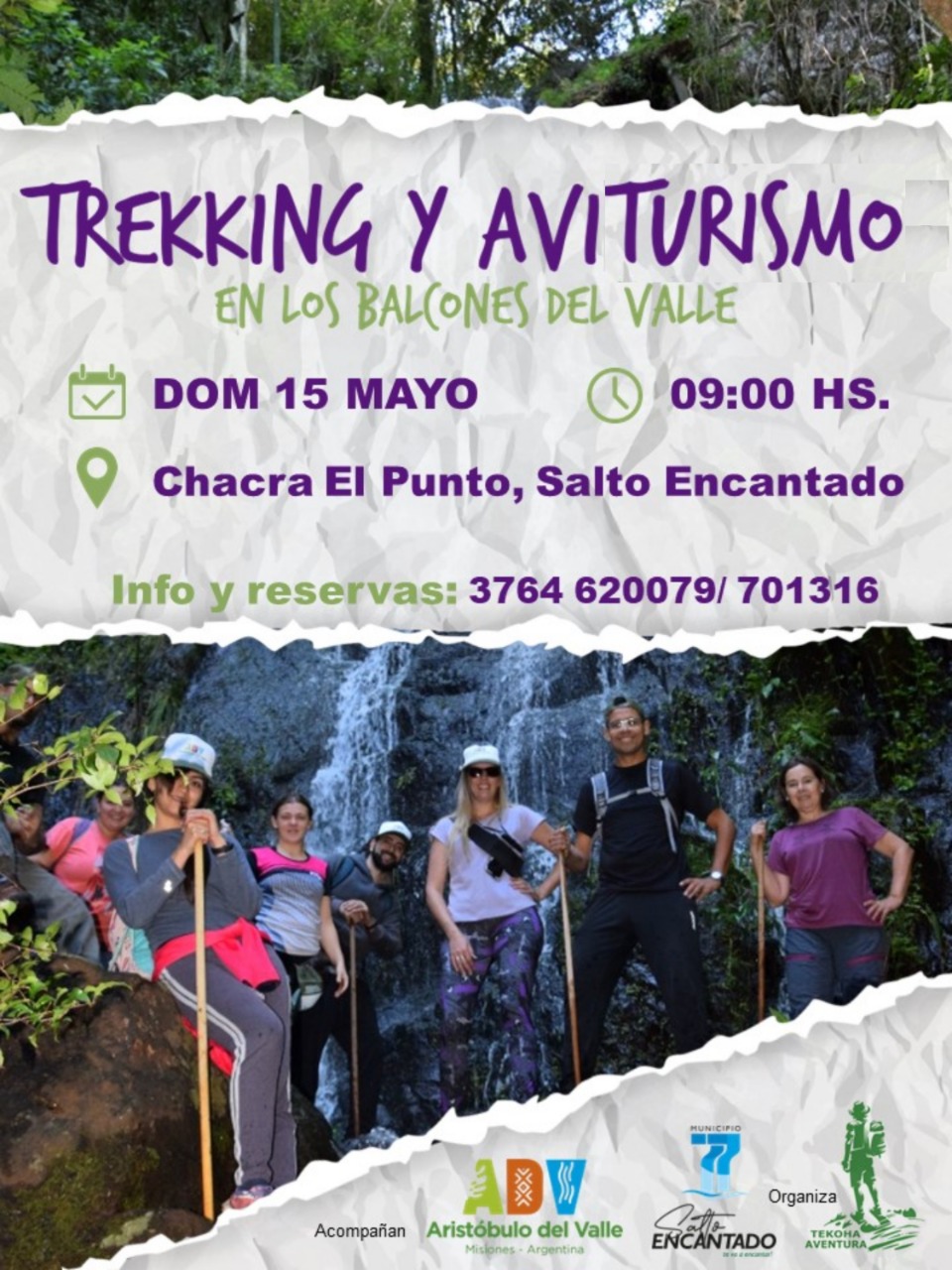 Trekking y Aviturismo en los Balcones del Valle del Cuña Pirú