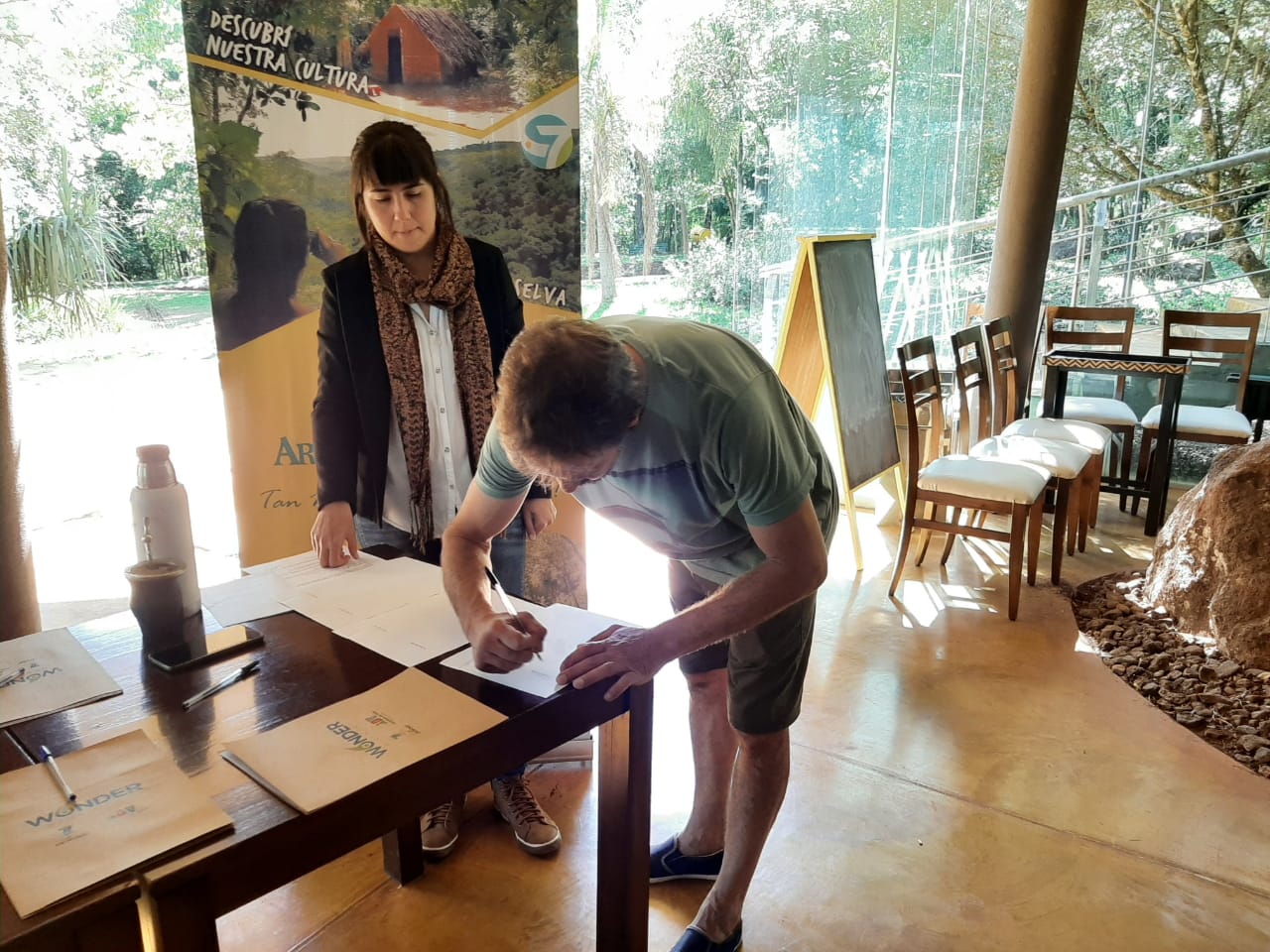 Firma de Convenio  WONDER - MUNICIPIO DE ARISTÓBULO Y SALTO ENCANTADO